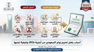 أسباب رفض تصريح زواج السعودي من أجنبية 2026
