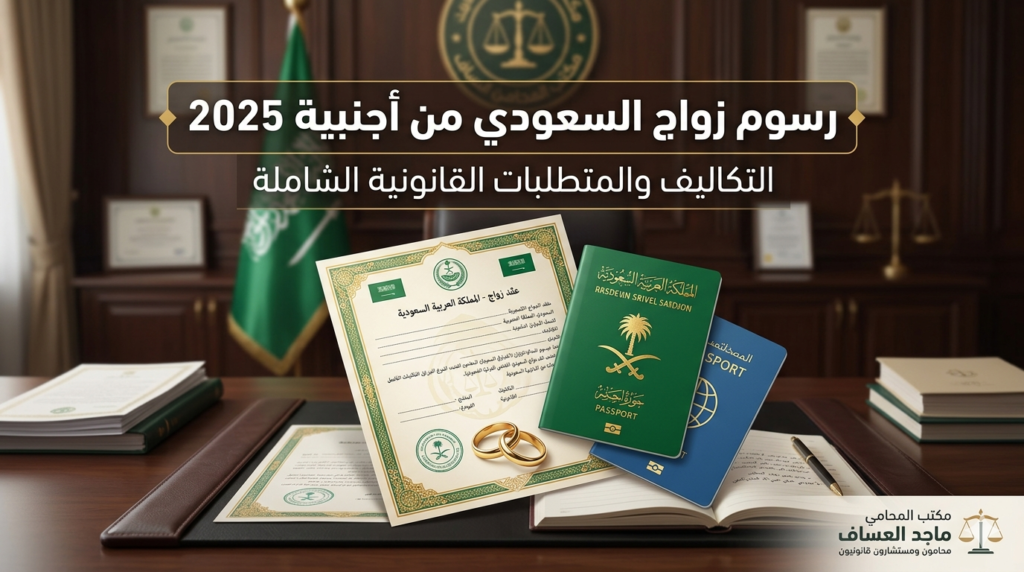 رسوم زواج السعودي من أجنبية 2026 | التكاليف والمتطلبات