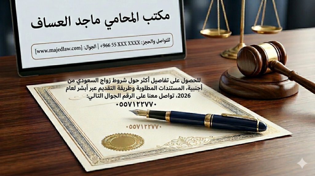شروط زواج السعودي من أجنبية 2026 | الدليل الشامل للإجراءات والمستندات