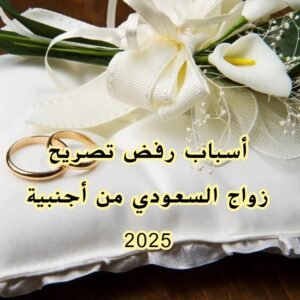 أسباب رفض تصريح زواج السعودي من أجنبية 2025