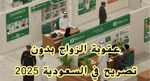 عقوبة الزواج بدون تصريح في السعودية 2025