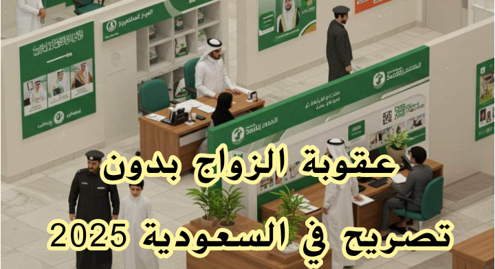 عقوبة الزواج بدون تصريح في السعودية 2025