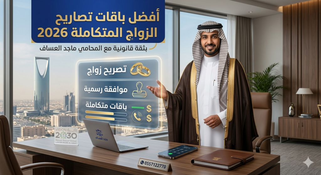 "أفضل باقات تصاريح الزواج المتكاملة 2026