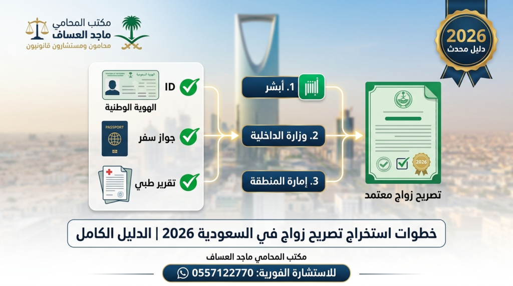 خطوات استخراج تصريح زواج في السعودية 2026-الدليل الكامل