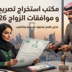 مكتب استخراج تصريح الزواج و موافقات الزواج 2026