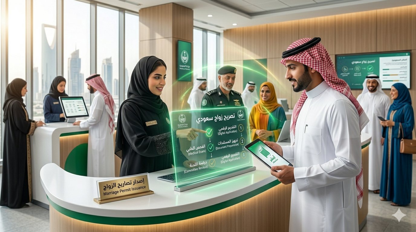 كيفية الحصول على تصريح زواج سعودي